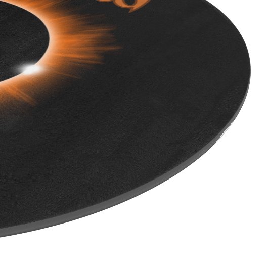 Ich überlebte 2024 das Solar Eclipse Cutting Board Schneidebrett (Ecke)