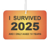 Ich überlebte 2025  autolufterfrischer (Vorderseite)