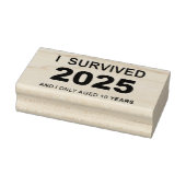 Ich überlebte 2025 gummistempel (Stempel)