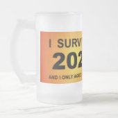 Ich überlebte 2025  mattglas bierglas (Links)