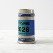 Ich überlebte 2026 bierglas (Mittel)
