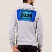 Ich überlebte 2026 hoodie (Rückseite)
