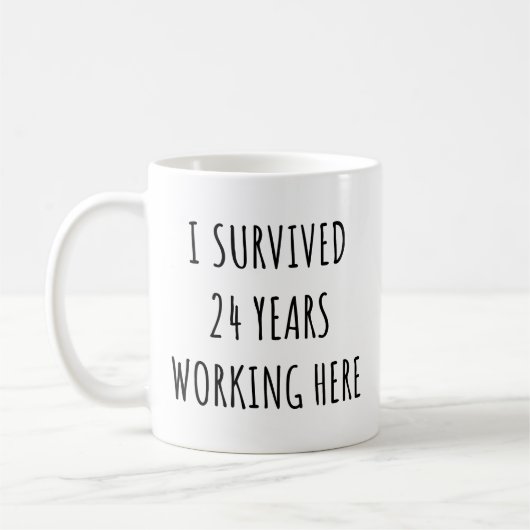 Ich überlebte 24 Jahre bei der Arbeit an der sonni Kaffeetasse (Links)