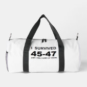 Ich überlebte 45-47 duffle bag (Rückseite)