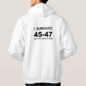 Ich überlebte 45-47 hoodie (Rückseite)