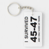 Ich überlebte 45-47 schlüsselanhänger (Vorderseite)