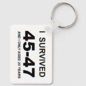 Ich überlebte 45-47 schlüsselanhänger (Rückseite)