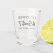 Ich überlebte 45-47 schnapsglas (Rückseite)