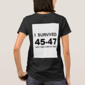 Ich überlebte 45-47  T-Shirt (Rückseite)
