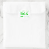 Ich überlebte 56K Aufkleber (Tasche)