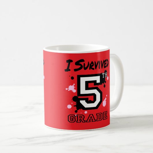 Ich überlebte 5. Klasse Kaffeetasse (VorderseiteRechts)