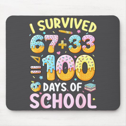 Ich überlebte 67 33 Tage Schule Mousepad (Vorne)