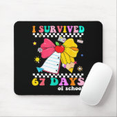 Ich überlebte 67 Schultage Notizbuch Lehrer Und  Mousepad (Mit Mouse)