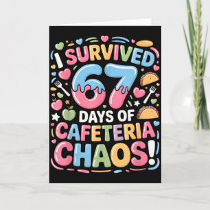 Ich überlebte 67 Tage des Cafeteria-Chaos Meme Mit Karte