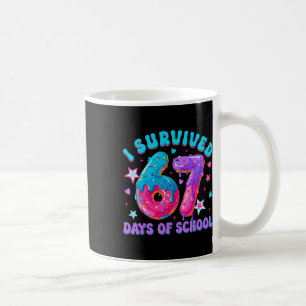 Ich überlebte 67 Tage Schul-Donut-Tropf Junge Mädc Kaffeetasse