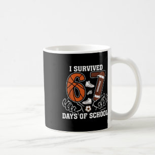 Ich überlebte 67 Tage Schul-Fußball-Sketch-Soccer Kaffeetasse