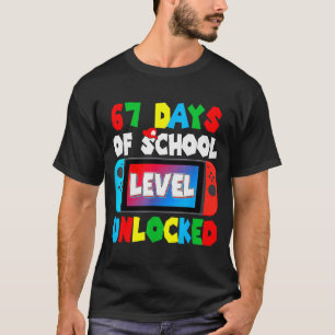 Ich überlebte 67 Tage Schule Gamer 67 Tage Schüler T-Shirt