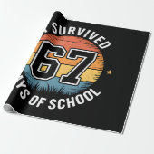 Ich überlebte 67 Tage Schule Geschenkpapier (Ungerollt)