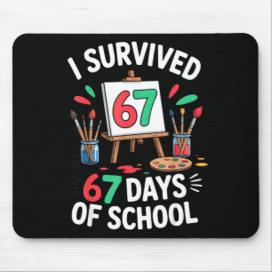 Ich überlebte 67 Tage Schule - Lehrer Schüler M Mousepad