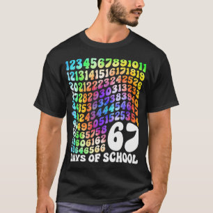 Ich überlebte 67 Tage Schule Lustig 67 Lehrer Stud T-Shirt