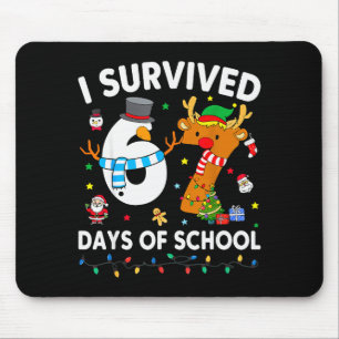 Ich überlebte 67 Tage Schule Lustiges Meme Sechs S Mousepad
