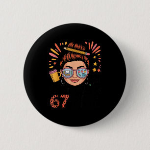 Ich überlebte 67 Tage Schule mit Kaffee angetriebe Button