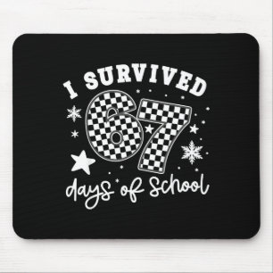 Ich überlebte 67 Tage Schule Schüler Lehrer 100 Mousepad