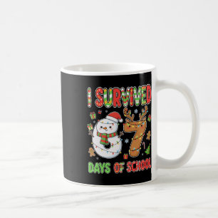 Ich überlebte 67 Tage Schule Weihnachten Meme Lust Kaffeetasse