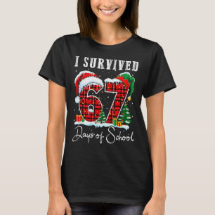 Ich überlebte 67 Tage Schulkristall-Weihnachts-Can T-Shirt