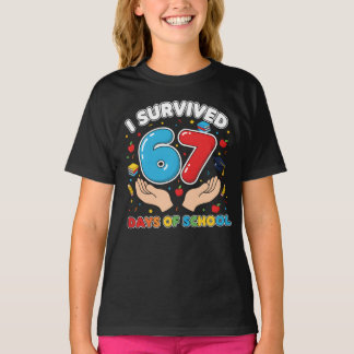 Ich überlebte 67 Tage von Schullehren Schülern T-S T-Shirt