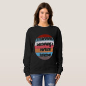 Ich überlebte als virtueller Lehrer - perfekt für Sweatshirt (Vorne ganz)