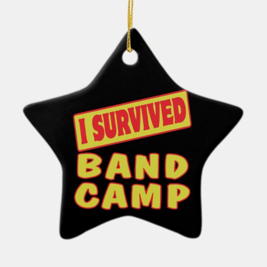 ICH ÜBERLEBTE BAND CAMP KERAMIKORNAMENT (Vorne)