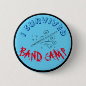 Ich überlebte Bandlager Button (Vorderseite)