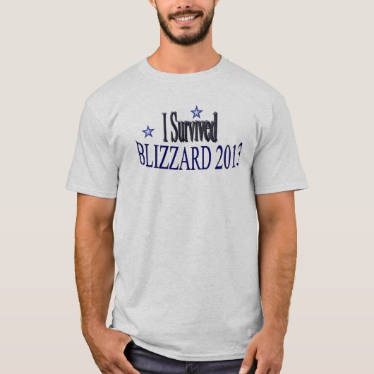 Ich überlebte Blizzard-Shirt 2013 T-Shirt (Vorderseite)