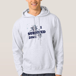 Ich überlebte Blue Covid Virus Hoodie