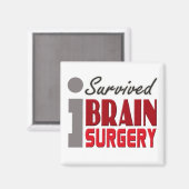 Ich überlebte Brain Operation Magnet (Vorderseite/Rückseite)