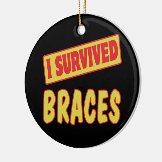 ICH ÜBERLEBTE BREMSE KERAMIK ORNAMENT (Links)