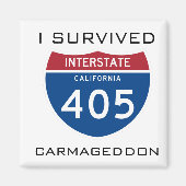 Ich überlebte Carmageddon Magnet (Vorne)