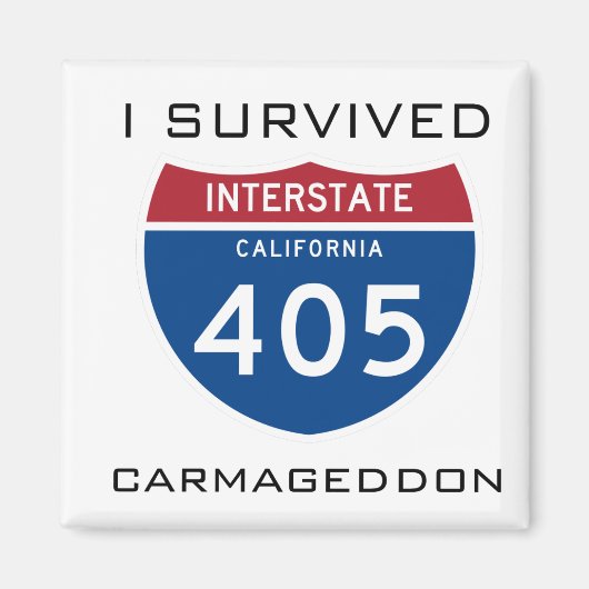 Ich überlebte Carmageddon Magnet (Vorne)