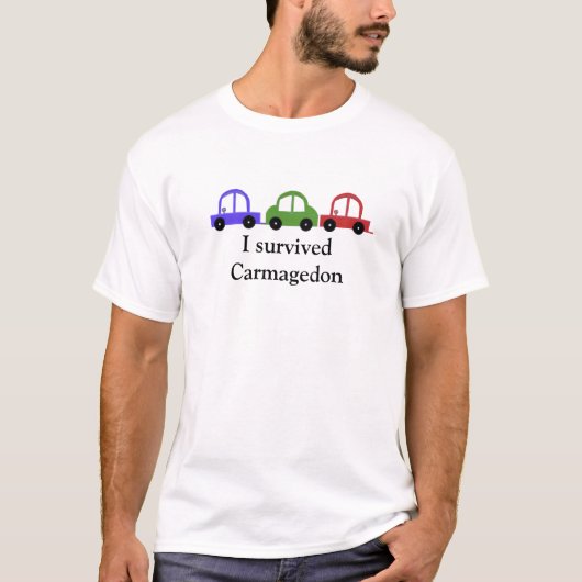Ich überlebte Carmageddon T-Shirt (Vorderseite)