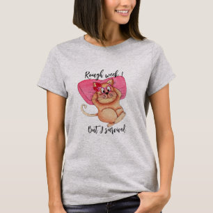 Ich überlebte Cat Shirt - Funny Cat Themed Geschen