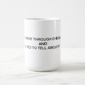Ich überlebte Chemo Kaffeetasse (Mittel)