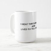 Ich überlebte Chemo Kaffeetasse (Vorderseite Links)