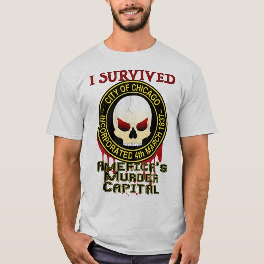 Ich überlebte Chicago T-Shirt (Vorderseite)