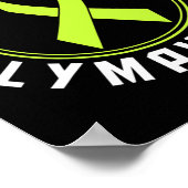 Ich überlebte das Bewusstsein für das Lymphom Poster (Ecke)