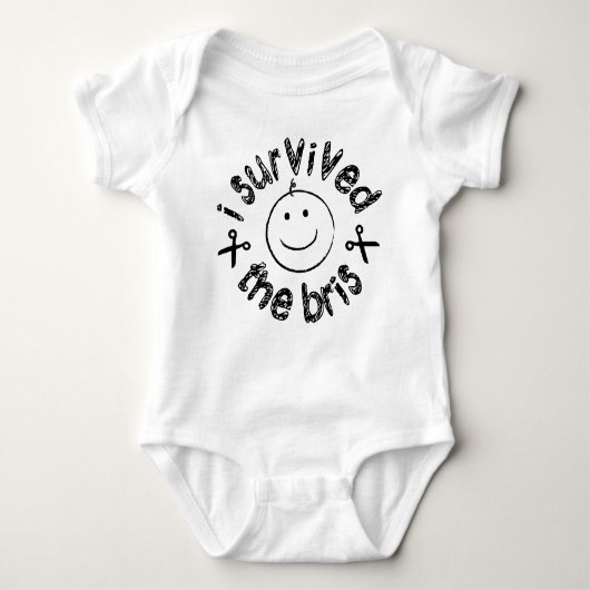 Ich überlebte das Bris Baby Strampler (Vorderseite)