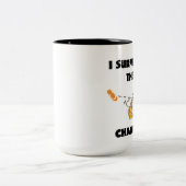 Ich überlebte das Chancla Zweifarbige Tasse (Mittel)