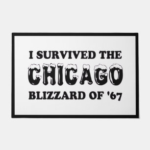 Ich überlebte das Chicago Blizzard von 1967 Fußmatte