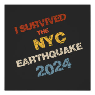 Ich überlebte das Erdbeben im NYC 2024 Poster