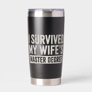 Ich überlebte das Geschenk zum Master-Abschluss me Thermobecher